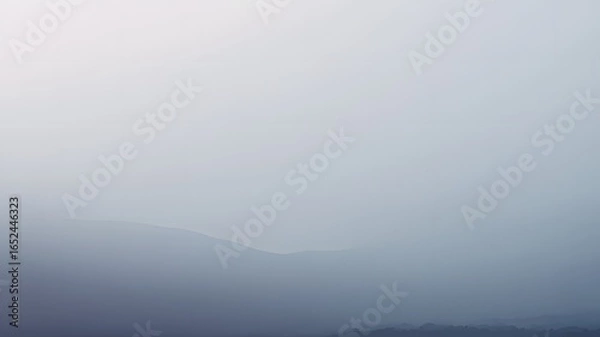 Fototapeta Minimalist Misty Gray Gradient Background with Ultra Smooth Transition and Subtle Texture, 8K HD 16:9 Widescreen