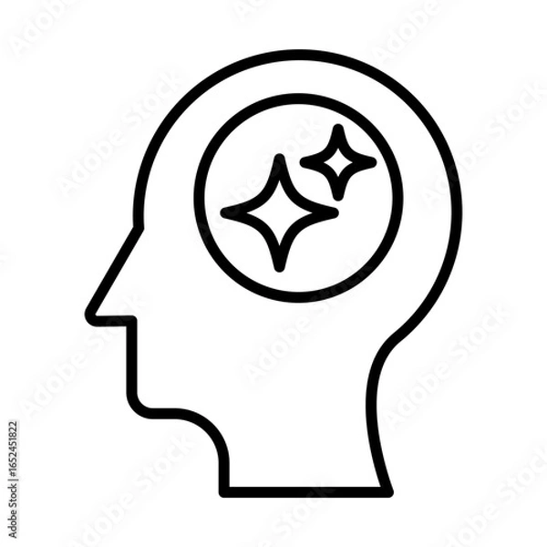 Fototapeta machine learning line icon