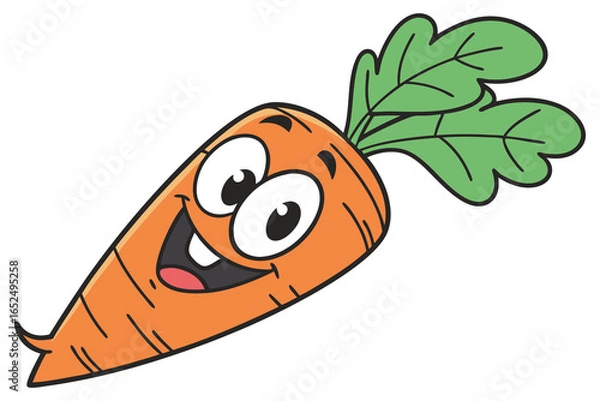 Obraz carrot cartoon character