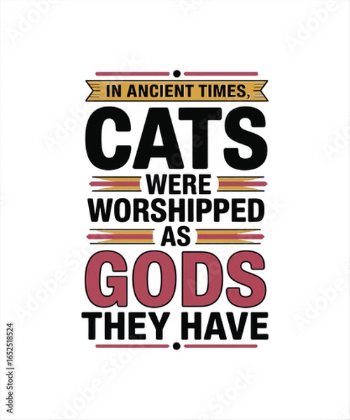 Obraz in angient time cats were worshipped as gods the have 
