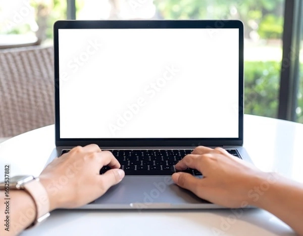 Obraz ノートパソコンの空白の画面