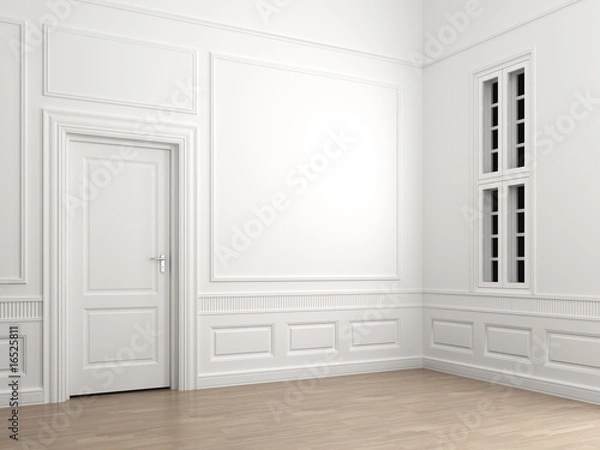 Fototapeta interior classic room corner empty