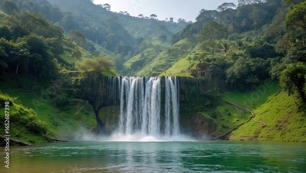 Fototapeta Exploring the ancient hills at Kutralam