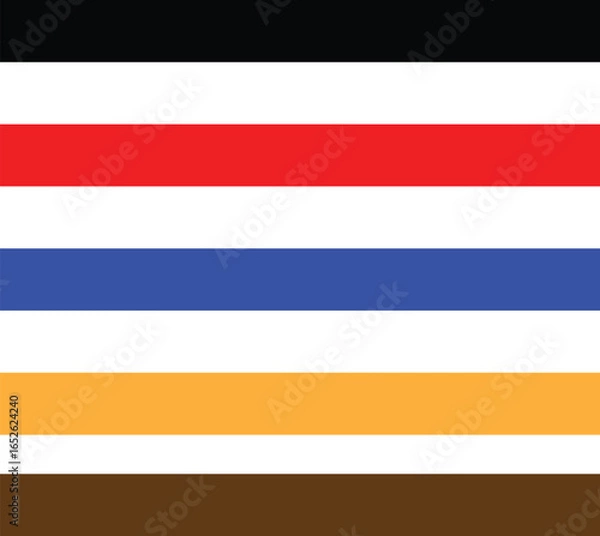 Fototapeta Straight line, stripe series from thin to thick. more color line vector file