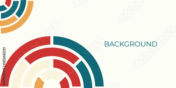 Fototapeta Background design with abstract circle pattern, abstract circle pattern with retro color