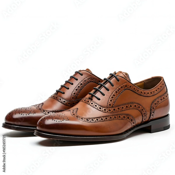 Obraz brown leather shoes