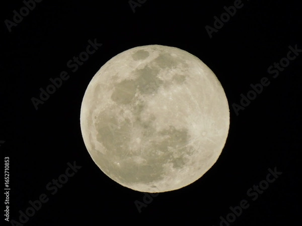 Obraz full moon over black