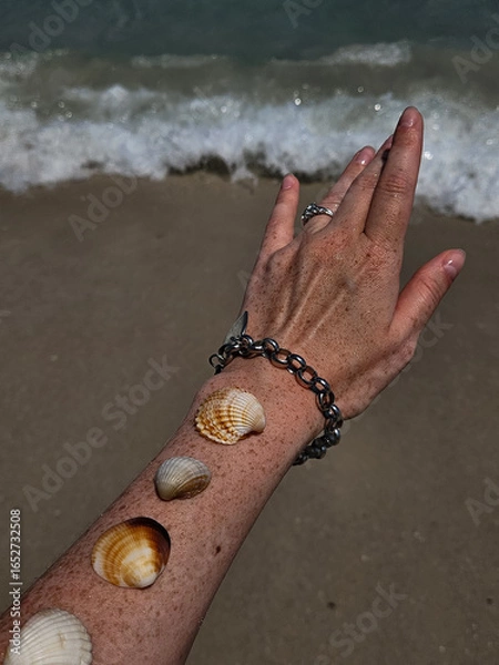 Obraz feet on the beach