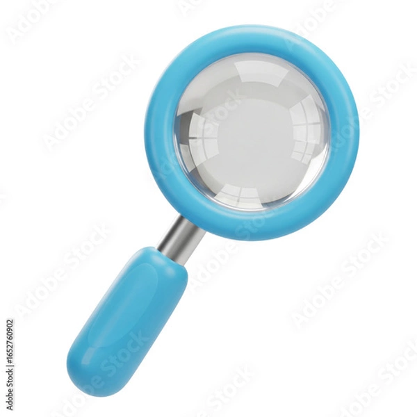 Obraz Magnifying glass icon isolated on transparent background