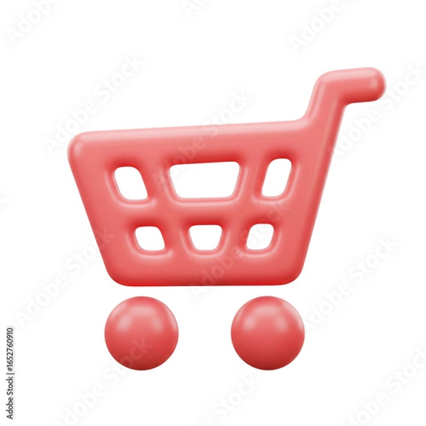 Obraz Shopping cart icon isolated on transparent background