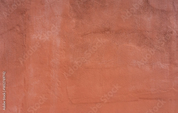 Obraz Stucco wall, terracotta plaster rough wall texture background