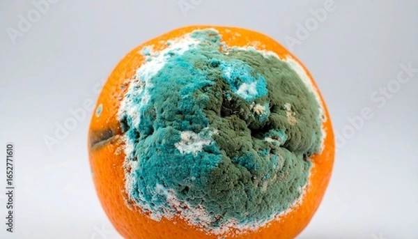 Obraz Spoiled orange with mold