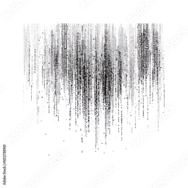 Obraz Abstract Digital Waterfall Glittering Data Stream