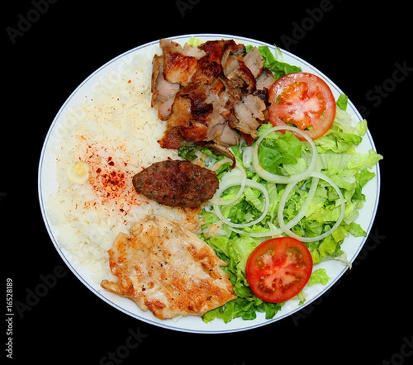 Obraz assiette de kebab