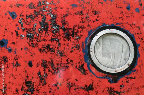 Obraz RED PORTHOLE BACKGROUND