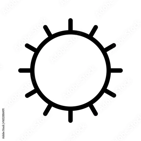 Obraz sun line icon
