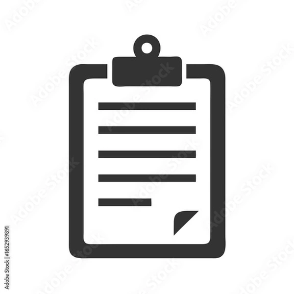 Fototapeta Clipboard with blank checklist and paper note attached  