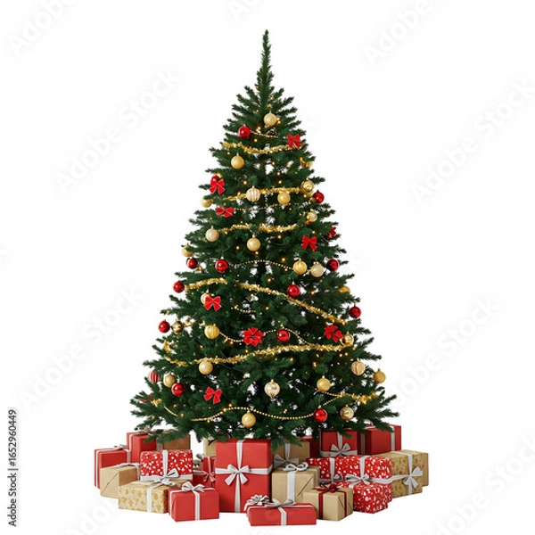 Fototapeta "Christmas Tree with Gifts