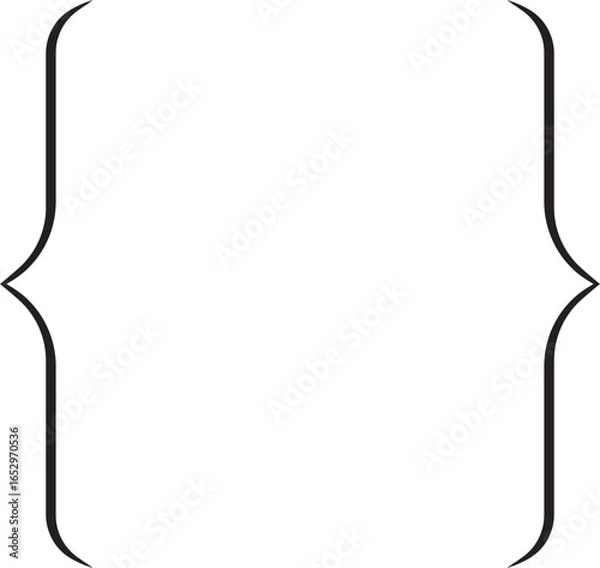 Fototapeta Curly Brackets Vector Illustration