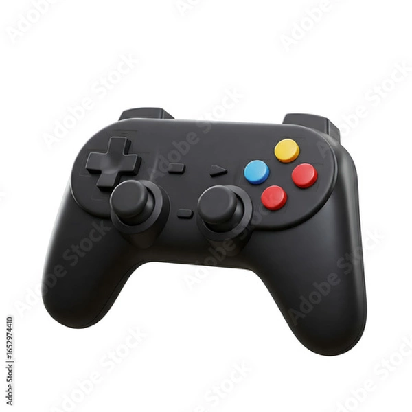 Fototapeta game controller isolated on white
