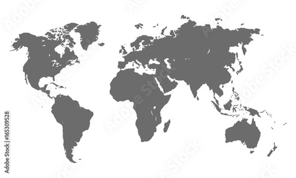 Fototapeta World map vector
