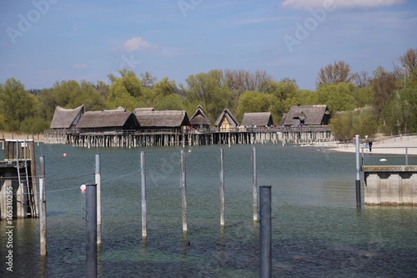Fototapeta Bodensee, Pfahlbauten
