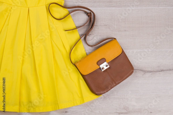Obraz Small leather handbag.