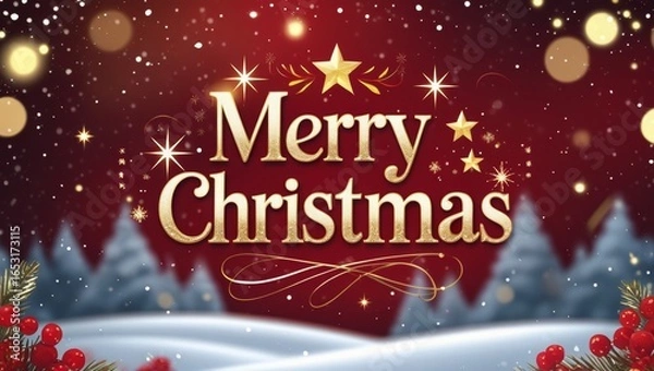 Obraz christmas greeting card