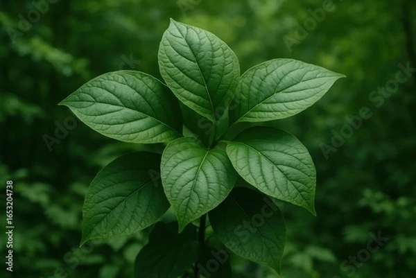 Fototapeta A Study in Leaf Structure and Color