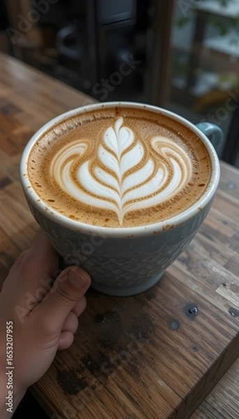 Obraz latte art
