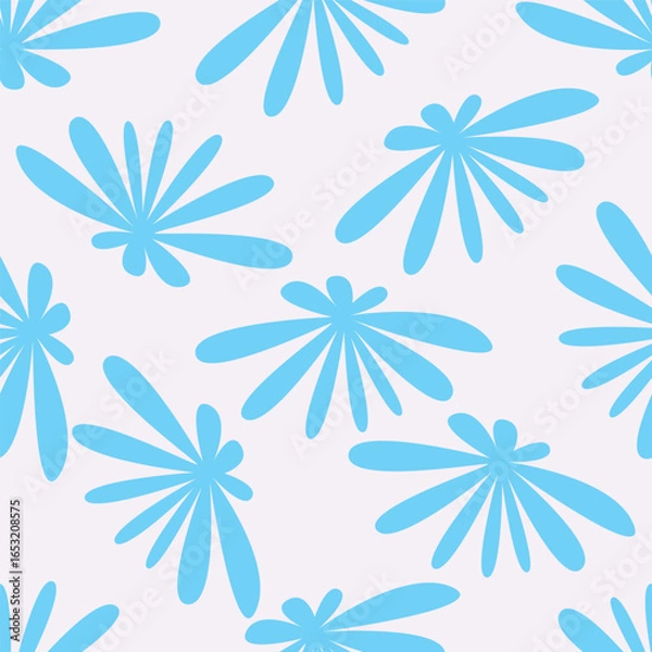 Fototapeta Abstract flower blooming design. Pattern with floral seamless. Grunge textured abstract art vector with flower and plants in watercolor style.