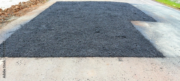 Fototapeta Road repair.