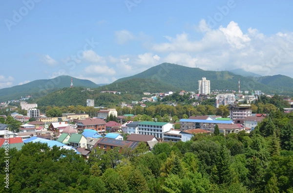 Obraz Лазаревское. Город у подножия гор