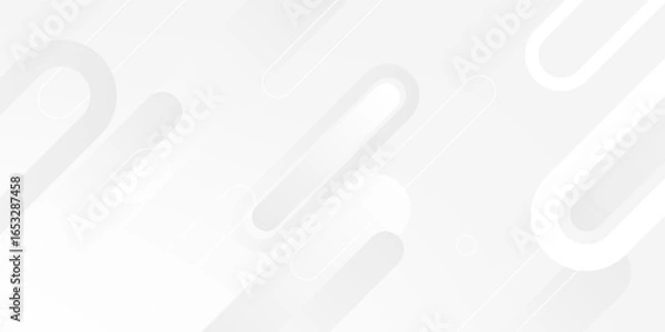 Fototapeta Abstract white background. Minimal geometric white light background abstract design.