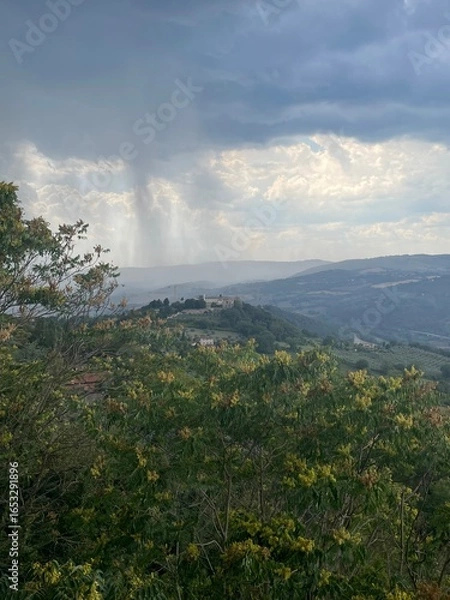 Obraz clouds over the mountains