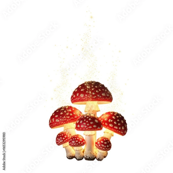 Obraz fly agaric mushrooms