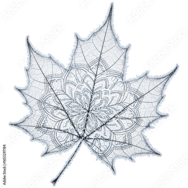 Obraz maple leaf silhouette