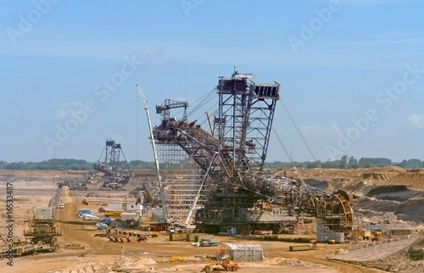 Obraz Naprawa koparki