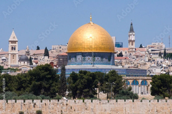 Obraz Dome of the Rock and Steeples