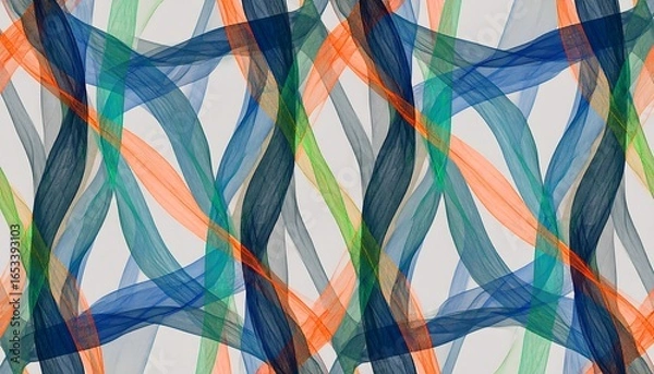 Fototapeta Abstract woven ribbon pattern