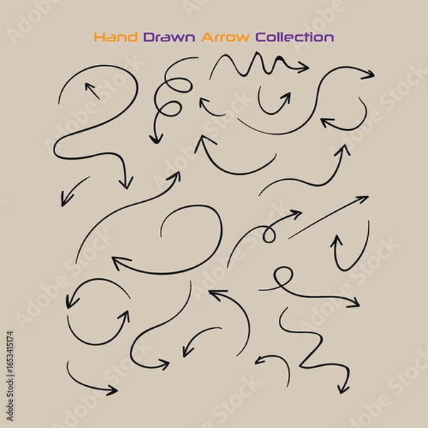 Obraz Free Arrow Icon Vector