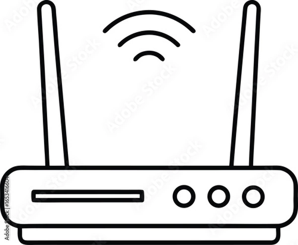 Fototapeta WiFi Router Icon