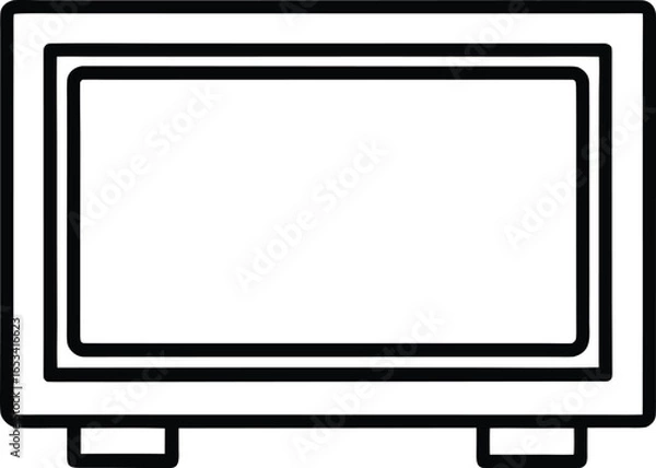 Fototapeta Widescreen TV Icon