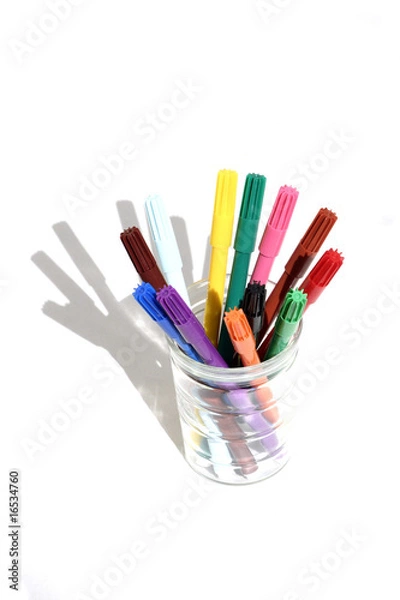 Obraz crayon feutre en pot