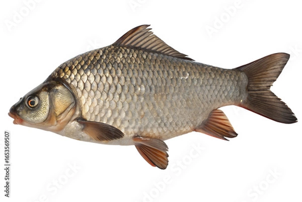 Fototapeta fish on a white background
