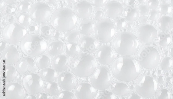 Obraz Foam texture, white bubble surface close-up background