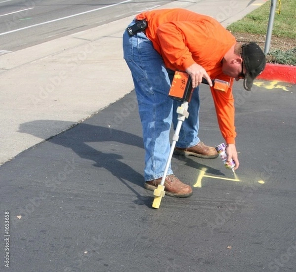 Obraz under ground,survey