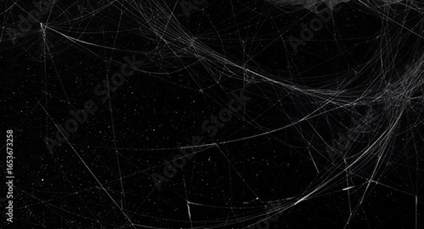 Obraz Intricate Spiderweb Texture High-Resolution Background Image for Design Projects