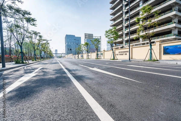 Obraz Empty urban road background
