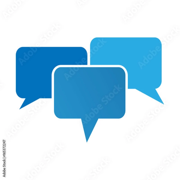 Fototapeta  communication bubbles.  logo template.